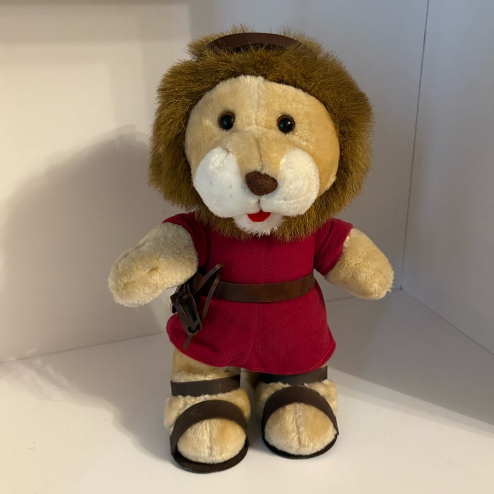 Vintage 1986 Rainfall Plush Lion Stuffed Animal 14.5 inch